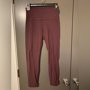 Bonesy Lululemon Align Leggings Bordeaux Drama Size 6